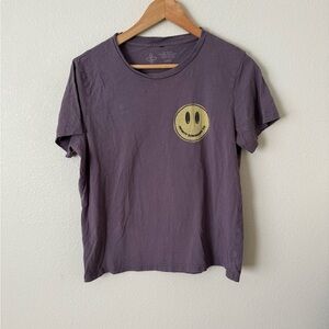 Purple Smiley Face Tee